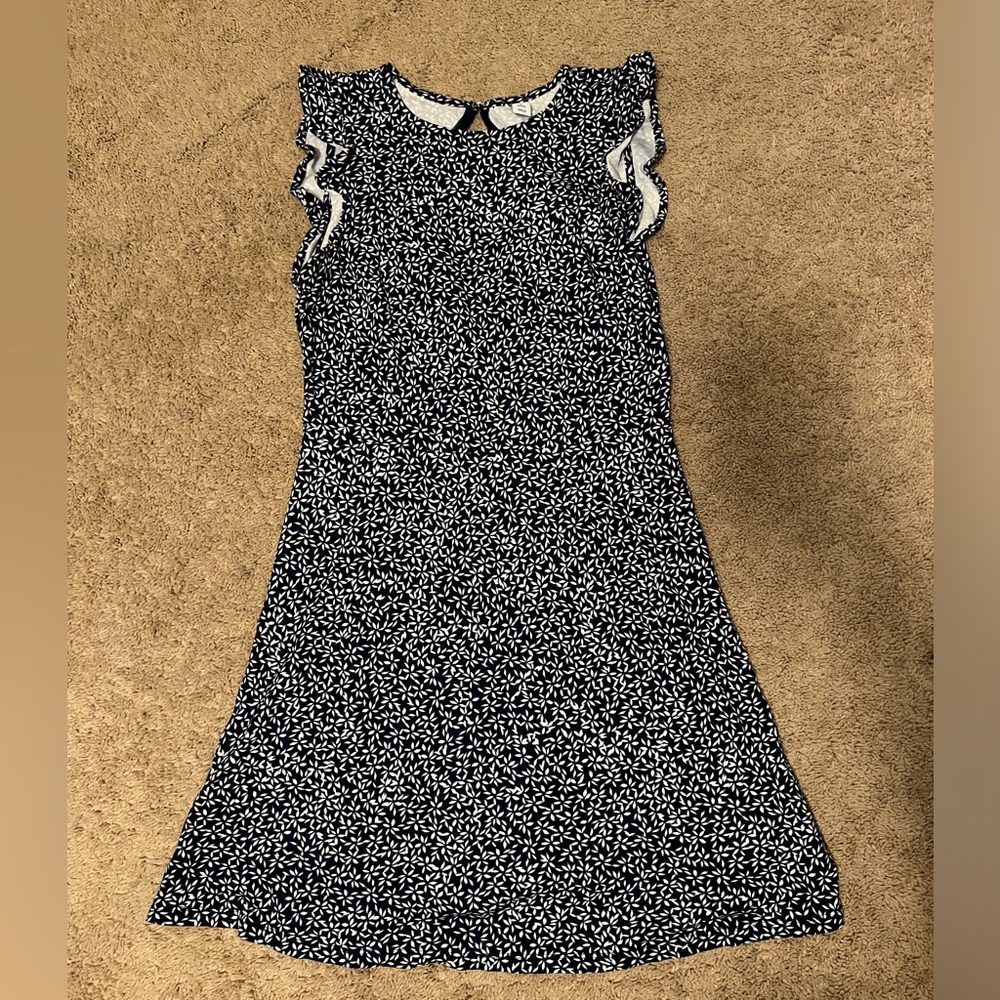 Women’s floral navy/white dress size small petite